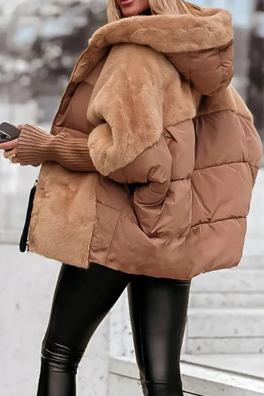 Women's hooded bomber jacket 
