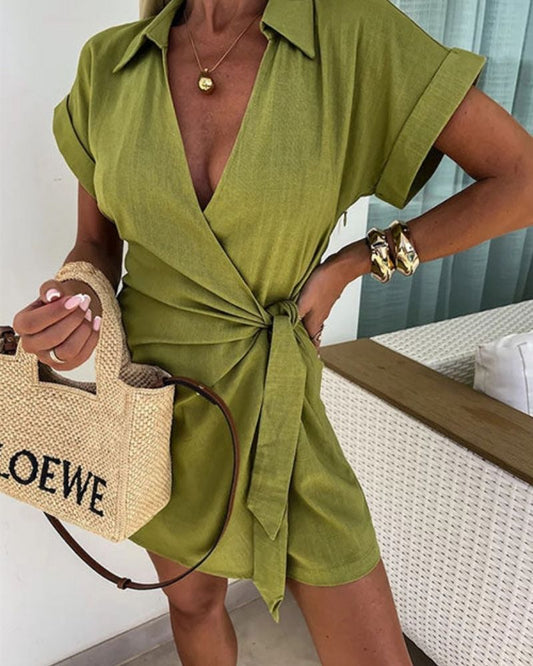 Louise™ | Elegante Korte Mouw Jumpsuit