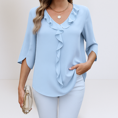 Maria™ | Casual blouse met V-hals