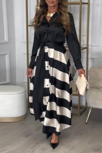 Elisa™ | Gestreepte Jurk
