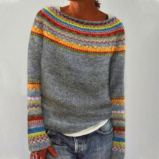 Rachele™ - Retro fall sweater
