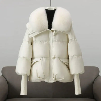 CHRISTINA® – Winter coat with luxurious fur collar