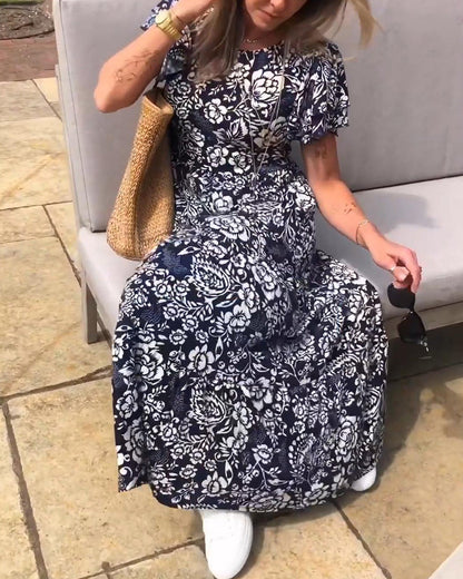 Rosa | Vibrant Floral Maxi Dress