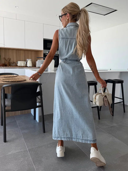 Marleen™ | Maxi Denim Jurk