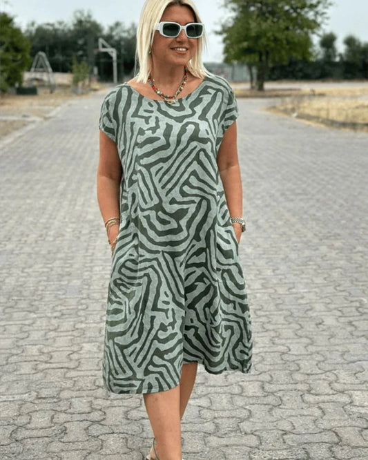 Nelia – Jurk met zebra-print