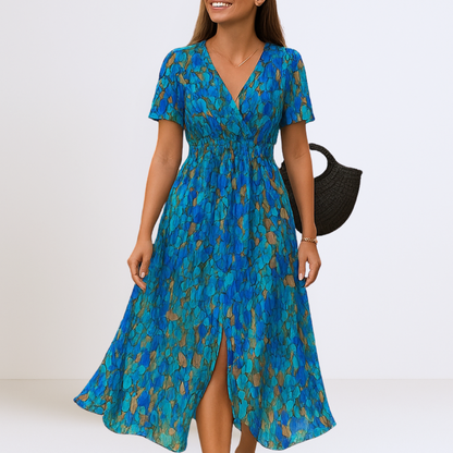 Bianca™ | Elegant Maxi Dress with V-Neckline