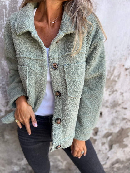 Sofia™ | Teddystof lente jas