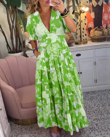 Sierra | Elegant Maxi Floral Dress