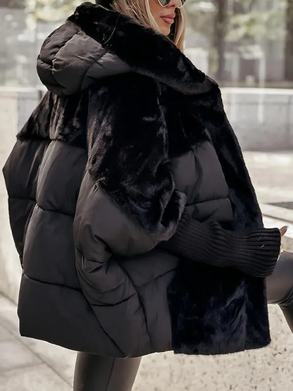 Women's hooded bomber jacket 