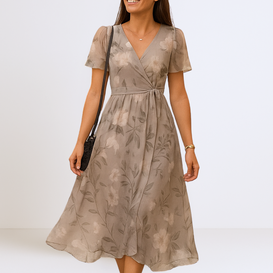Bianca™ | Elegant Maxi Dress with V-Neckline