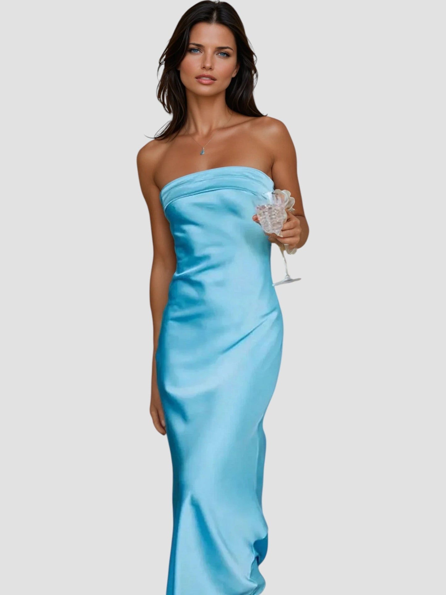 Danielle | Elegant Sleek Satin Gown