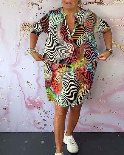 Bella | Vibrant Casual Shirt Dress