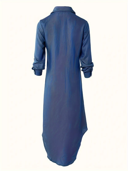 Brandy | Casual Denim Button Up Dress 