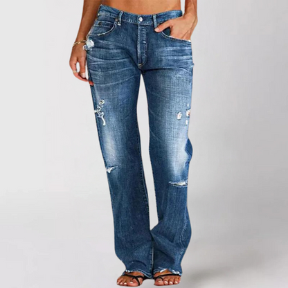 Viktoria - Loose, wide denim jeans for women