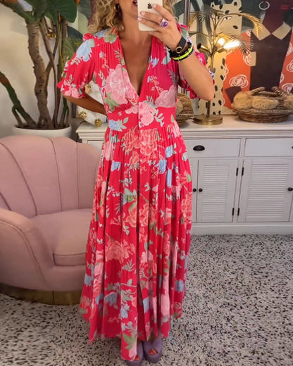 Sierra | Elegant Maxi Floral Dress