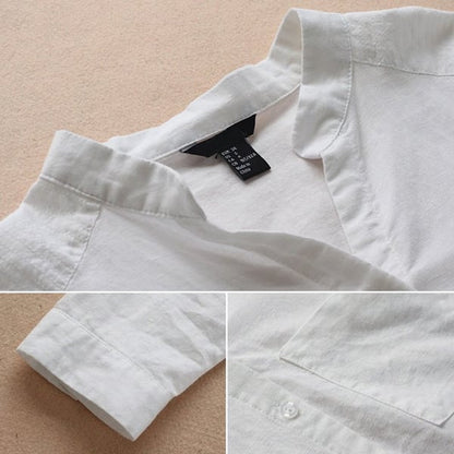 Ava™ - Casual Loose Cotton Linen Shirt 