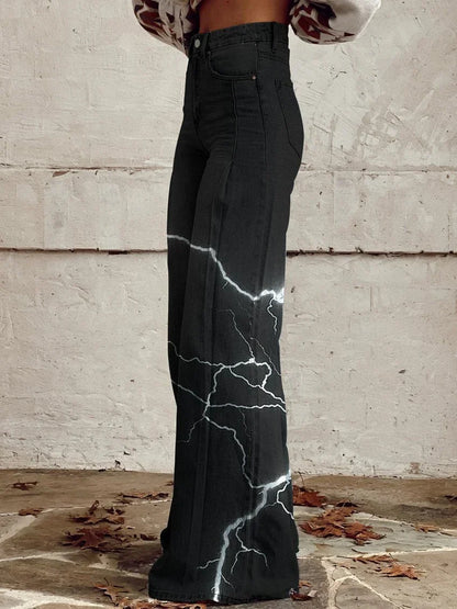 Daisy | Bold Electric Lightning Pants