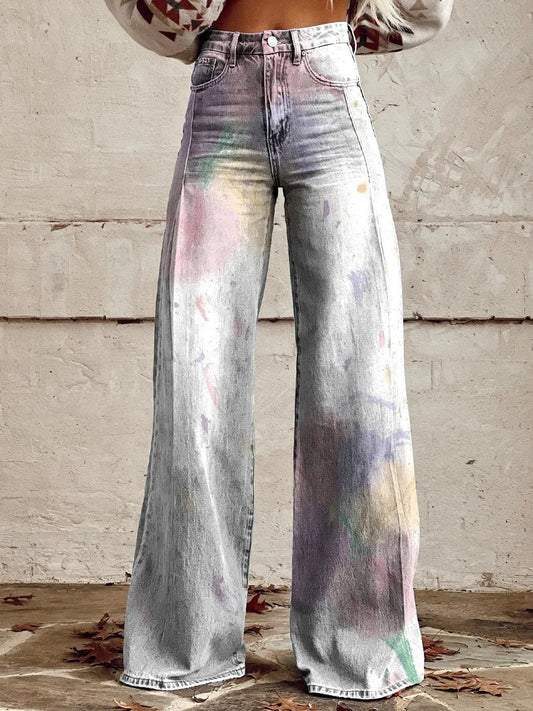 Tiffany | Subtle Hues Printed Denim