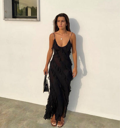 Caitlin | Elegant Ruffle Summer Dress