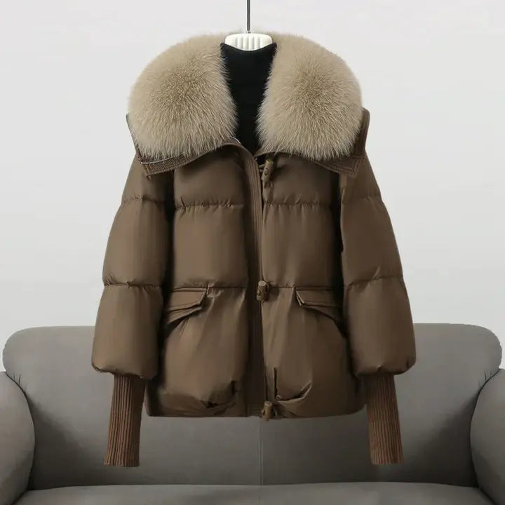 CHRISTINA® – Winter coat with luxurious fur collar