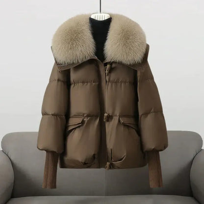 CHRISTINA® – Winter coat with luxurious fur collar