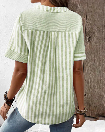 Frederique™ | Elegante gestreepte blouse