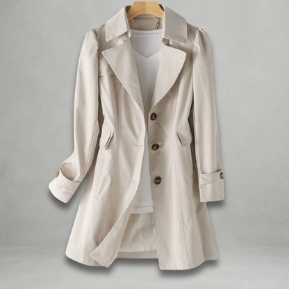Daniela | Stylish Classic Button Trench Coat
