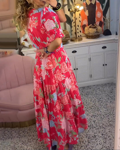 Sierra | Elegant Maxi Floral Dress
