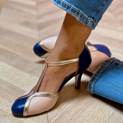 Amelia | T-Strap High Heels