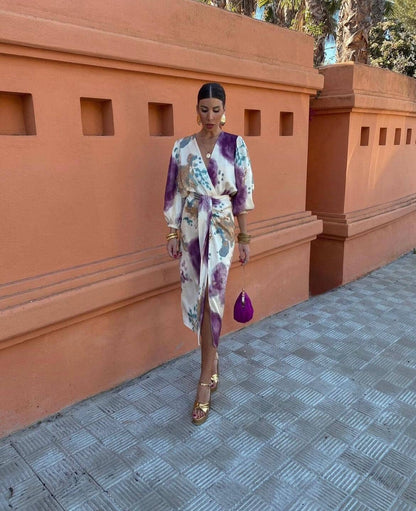 Alexa | Elegant Wrap Front Dress