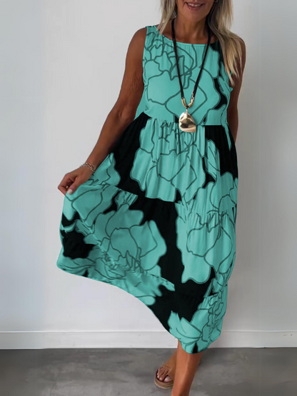 Angela™ | Elegante Jurk met Bloemenprint