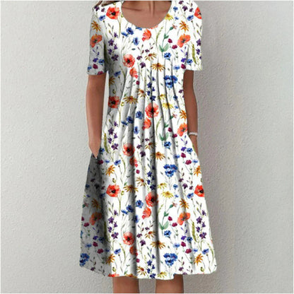 Sarah | Casual Midi Dress with Pockets