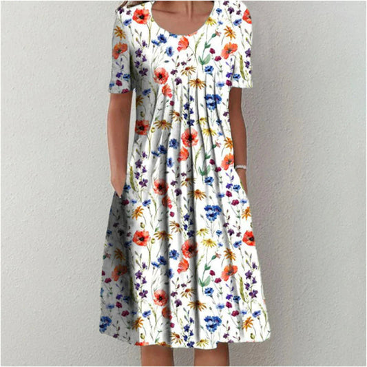 Sarah | Casual Midi Dress with Pockets