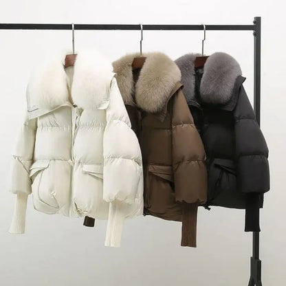 CHRISTINA® – Winter coat with luxurious fur collar