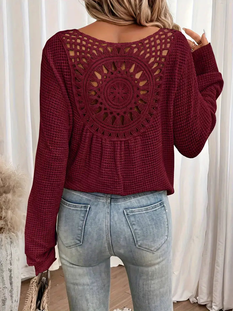 Wilma™ - Elegante Ibiza-style blouse met V-hals
