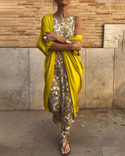 Lois | Relaxed Patterned Jumpsuit Set