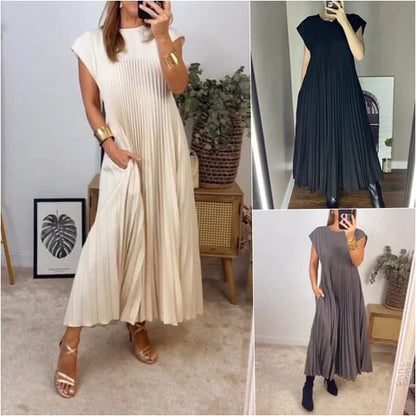 Joyce™ | Elegant Geplooide Jurk