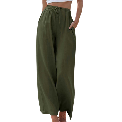 Adeline - Elegant cotton and linen trousers
