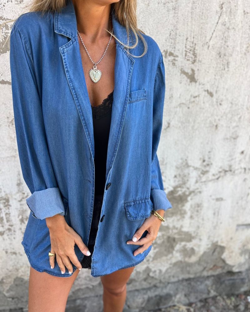 Miranda™  | Elegante Spijkerstof Blazer