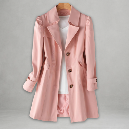 Daniela | Stylish Classic Button Trench Coat