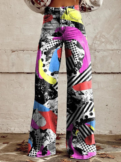 Audrey | Trendy Colorful Printed Jeans