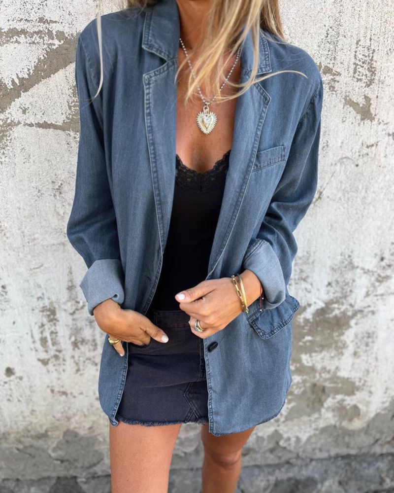Miranda™  | Elegante Spijkerstof Blazer