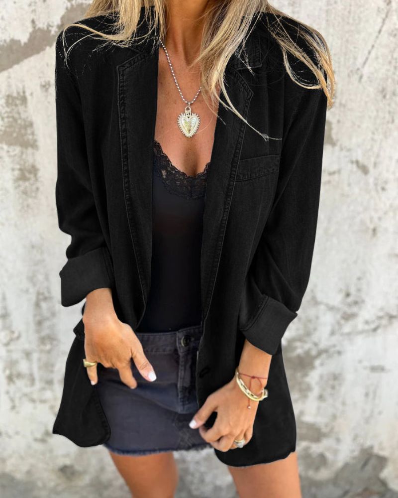 Miranda™  | Elegante Spijkerstof Blazer