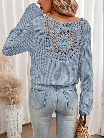 Wilma™ - Elegante Ibiza-style blouse met V-hals