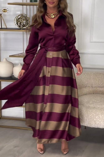 Elisa™ | Gestreepte Jurk