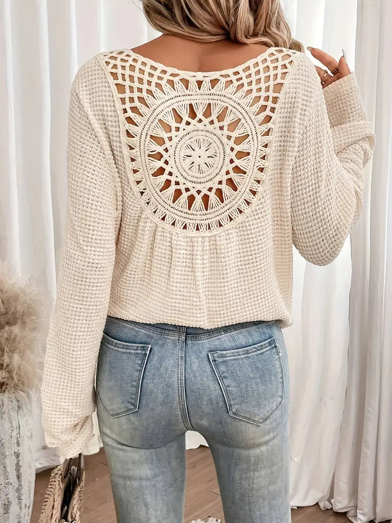 Wilma™ - Elegante Ibiza-style blouse met V-hals