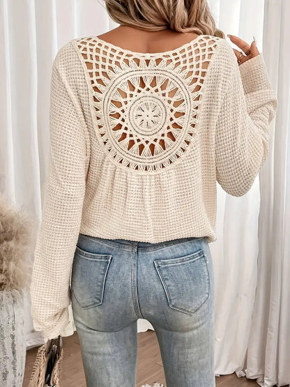 Wilma™ - Elegante Ibiza-style blouse met V-hals