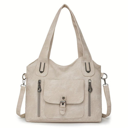 Bonnie | Casual Zip Pocket Tote Bag
