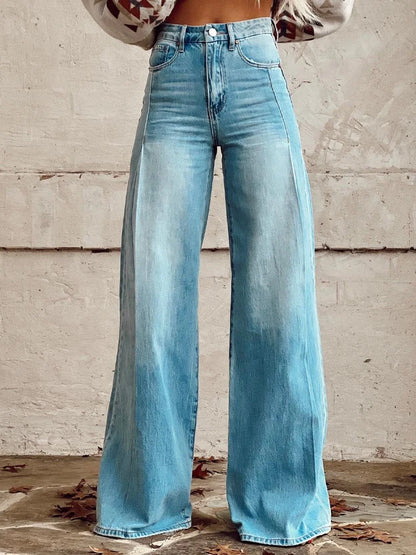 Willow | Light Wash Wide-Leg Denim Jeans
