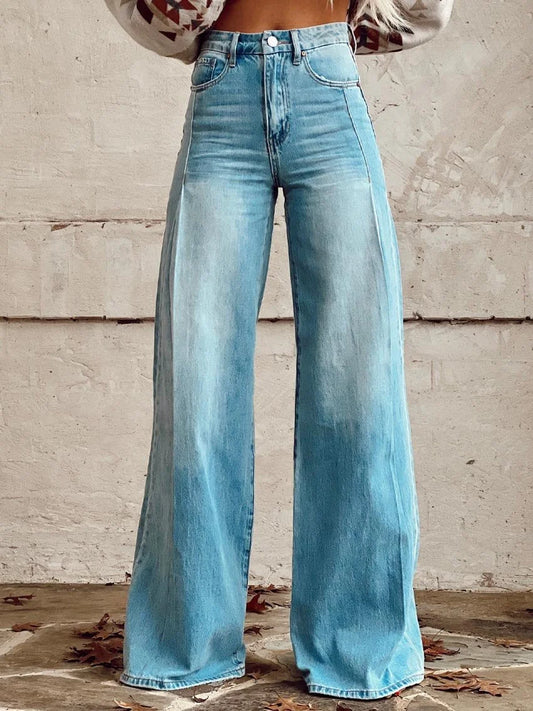 Willow | Light Wash Wide-Leg Denim Jeans